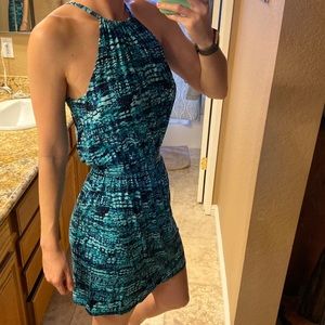 Cynthia Rowell, tie dyed print sun dress